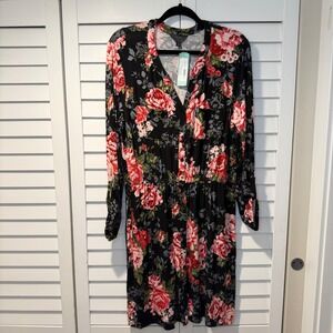 kaylee faux wrap knit dress AVERY KNIT DRESS